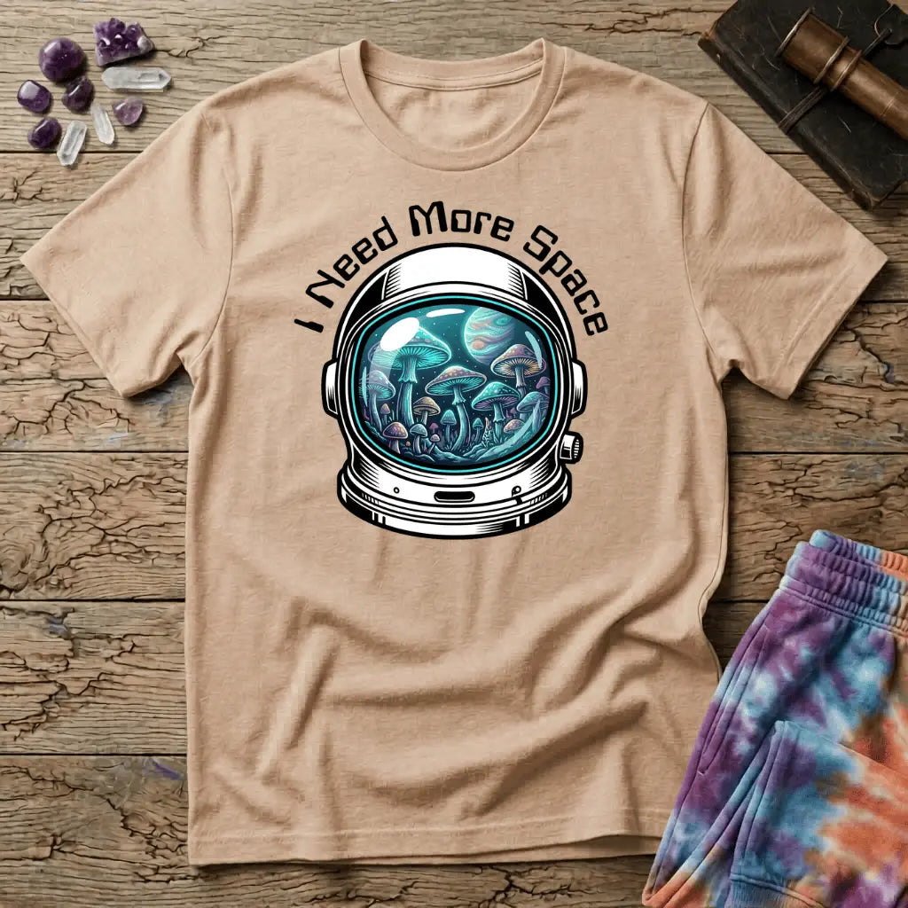 Printify T-Shirt I Need More Space Mushroom T-Shirt Mushroom Magic Mushroom T-Shirt
