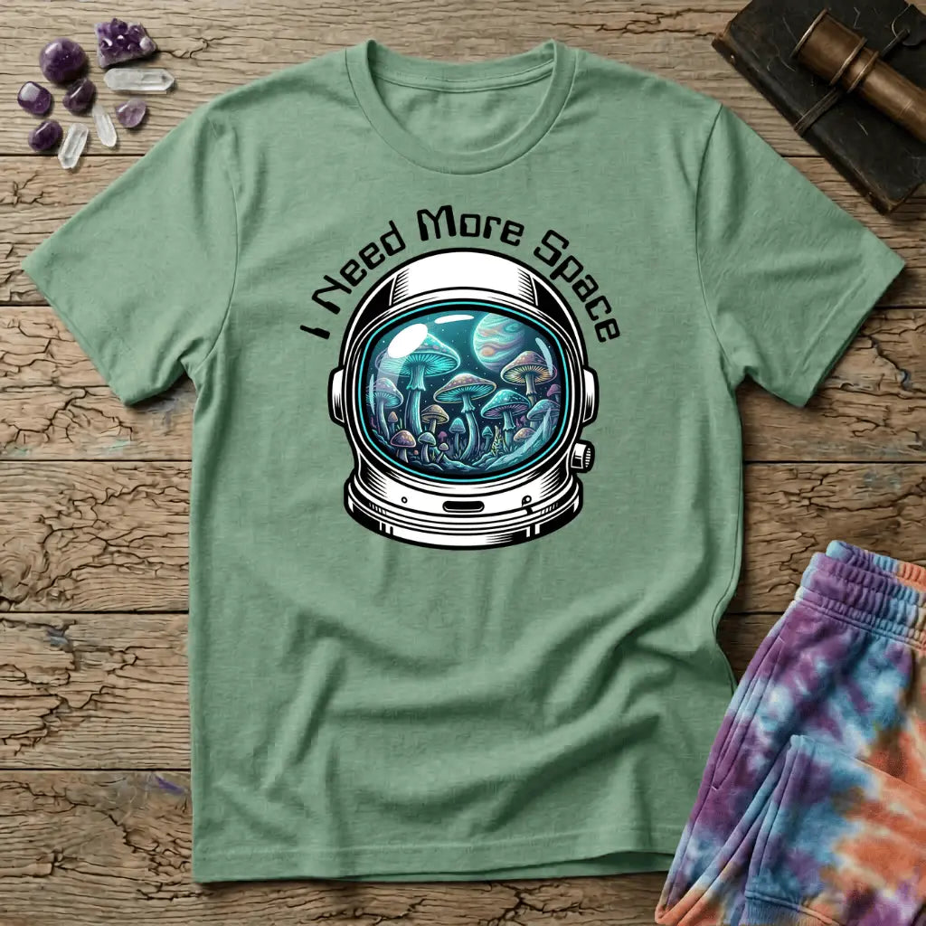 Printify T-Shirt I Need More Space Mushroom T-Shirt Mushroom Magic Mushroom T-Shirt
