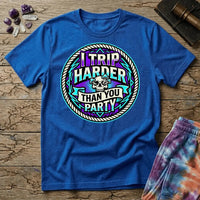 Printify T-Shirt I Trip Harder Than You Party T-Shirt Mushroom Magic Mushroom T-Shirt