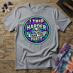 Printify T-Shirt I Trip Harder Than You Party T-Shirt Mushroom Magic Mushroom T-Shirt