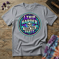 Printify T-Shirt I Trip Harder Than You Party T-Shirt Mushroom Magic Mushroom T-Shirt
