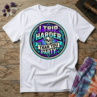 Printify T-Shirt I Trip Harder Than You Party T-Shirt Mushroom Magic Mushroom T-Shirt