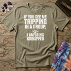 Printify T-Shirt If You See Me Tripping T-Shirt Mushroom Magic Mushroom T-Shirt