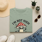 Printify T-Shirt Im Not High Im Just a Fun Guy Fungi Mushroom T-Shirt Mushroom Magic Mushroom T-Shirt