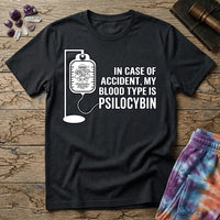 Printify T-Shirt In Case of Accident Psilcybin T-Shirt Mushroom Magic Mushroom T-Shirt