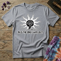 Printify T-Shirt In Is The Only Way Out T-Shirt Mushroom Magic Mushroom T-Shirt