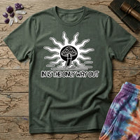 Printify T-Shirt In Is The Only Way Out T-Shirt Mushroom Magic Mushroom T-Shirt