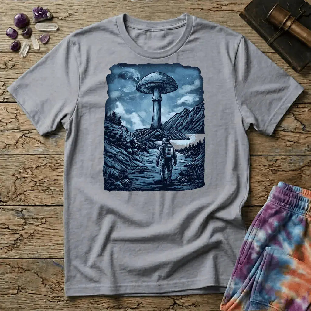 Printify T-Shirt Interplanetary Mushroom T-Shirt Mushroom Magic Mushroom T-Shirt