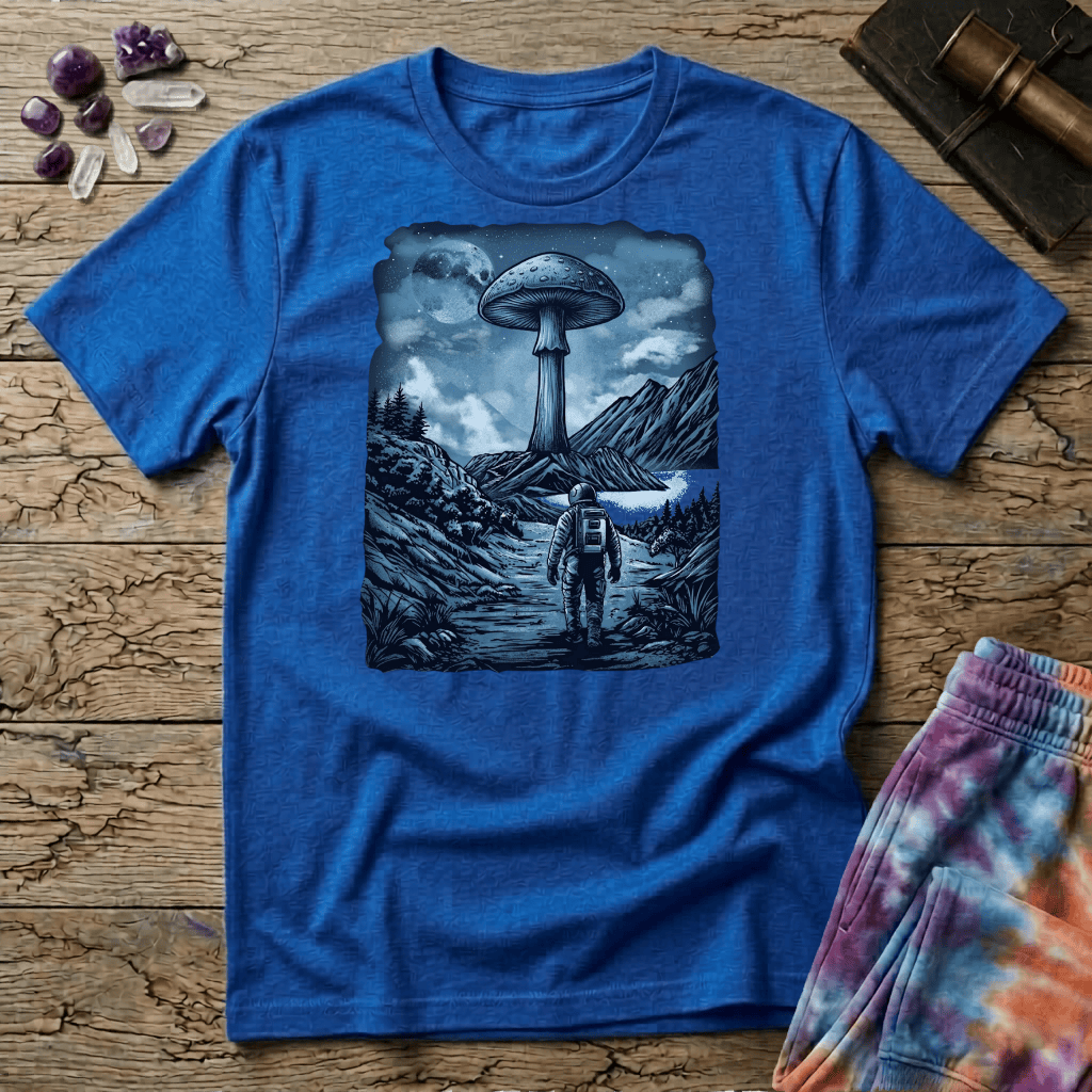 Printify T-Shirt Interplanetary Mushroom T-Shirt Mushroom Magic Mushroom T-Shirt