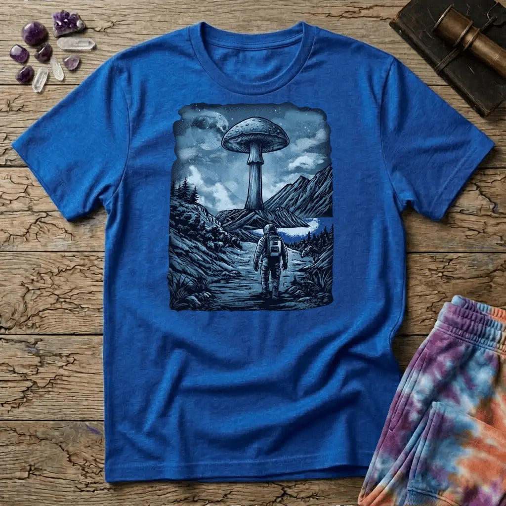 Printify T-Shirt Interplanetary Mushroom T-Shirt Mushroom Magic Mushroom T-Shirt
