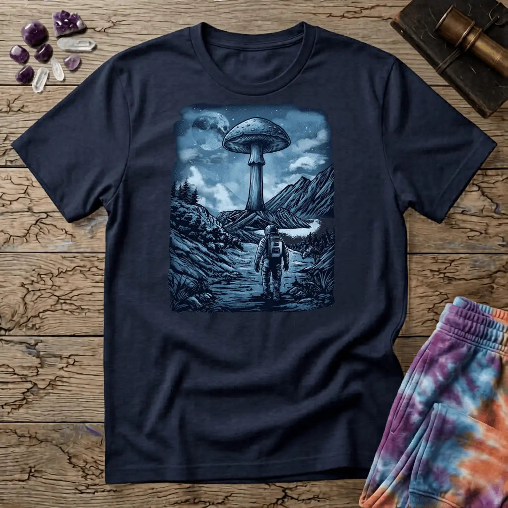 Printify T-Shirt Interplanetary Mushroom T-Shirt Mushroom Magic Mushroom T-Shirt