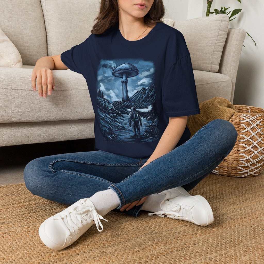 Printify T-Shirt Interplanetary Mushroom T-Shirt Mushroom Magic Mushroom T-Shirt