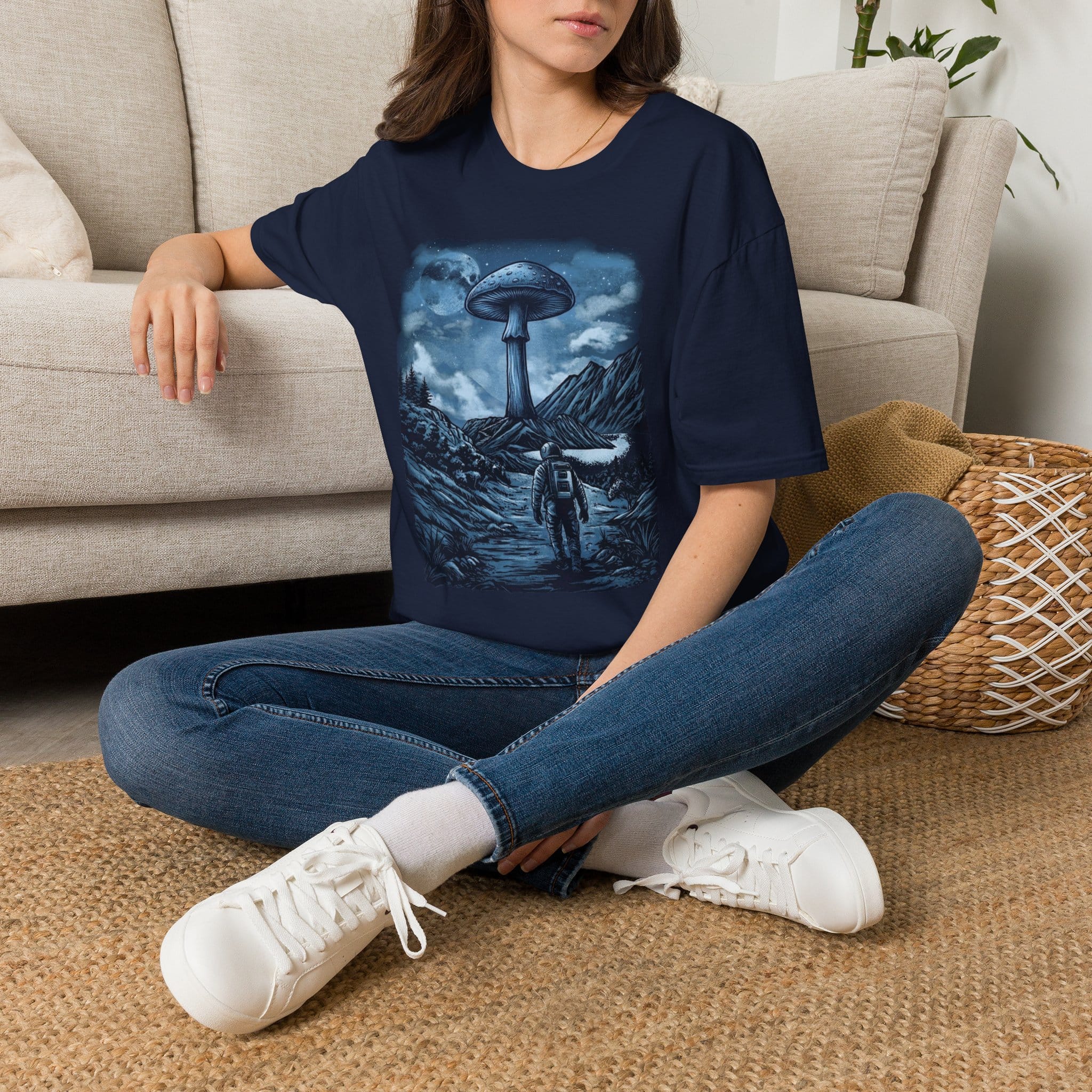 Printify T-Shirt Interplanetary Mushroom T-Shirt Mushroom Magic Mushroom T-Shirt