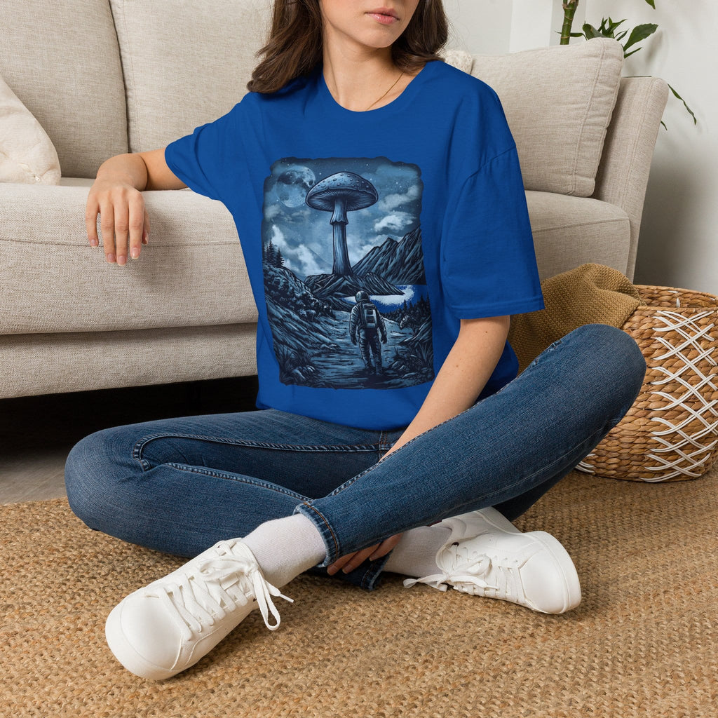 Printify T-Shirt Interplanetary Mushroom T-Shirt Mushroom Magic Mushroom T-Shirt