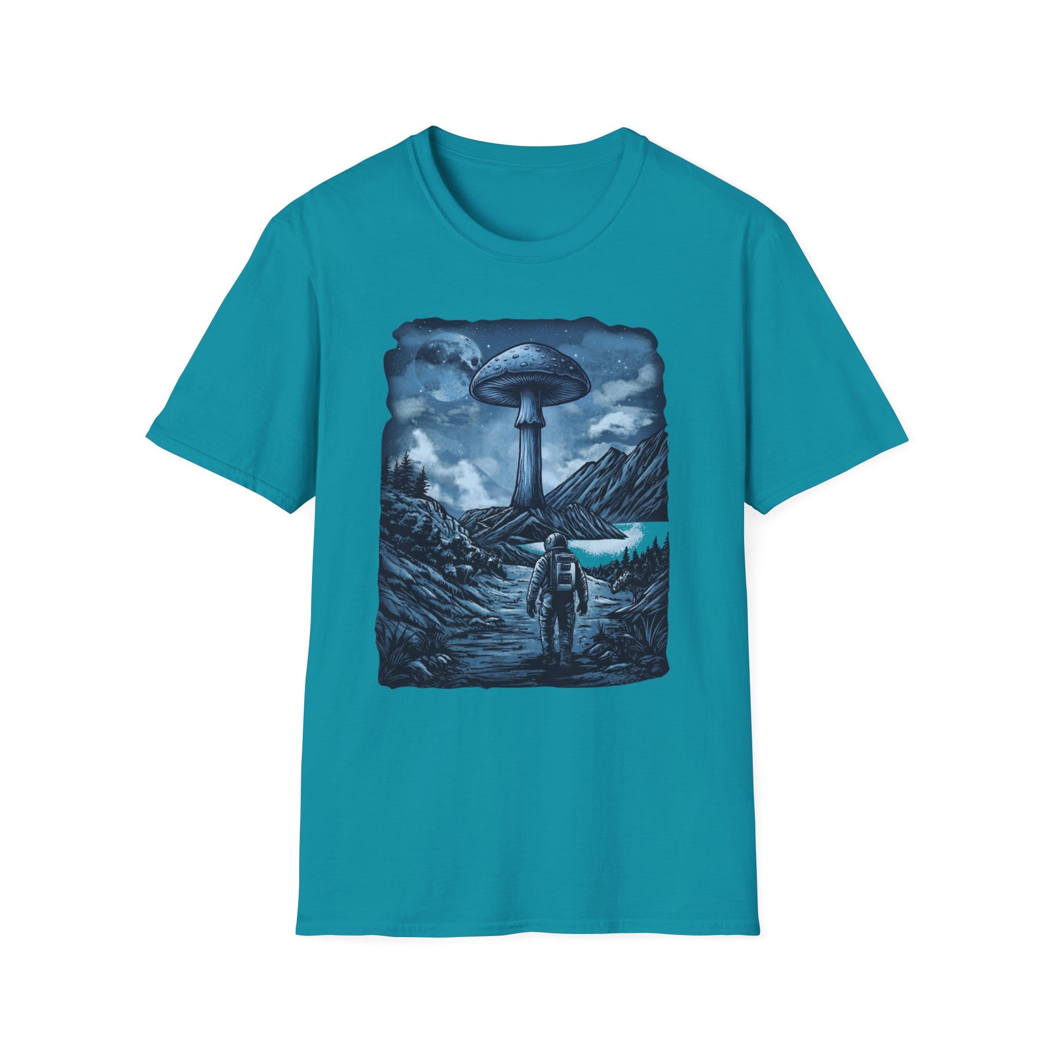 Printify T-Shirt Interplanetary Mushroom T-Shirt Mushroom Magic Mushroom T-Shirt