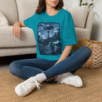 Printify T-Shirt Interplanetary Mushroom T-Shirt Mushroom Magic Mushroom T-Shirt