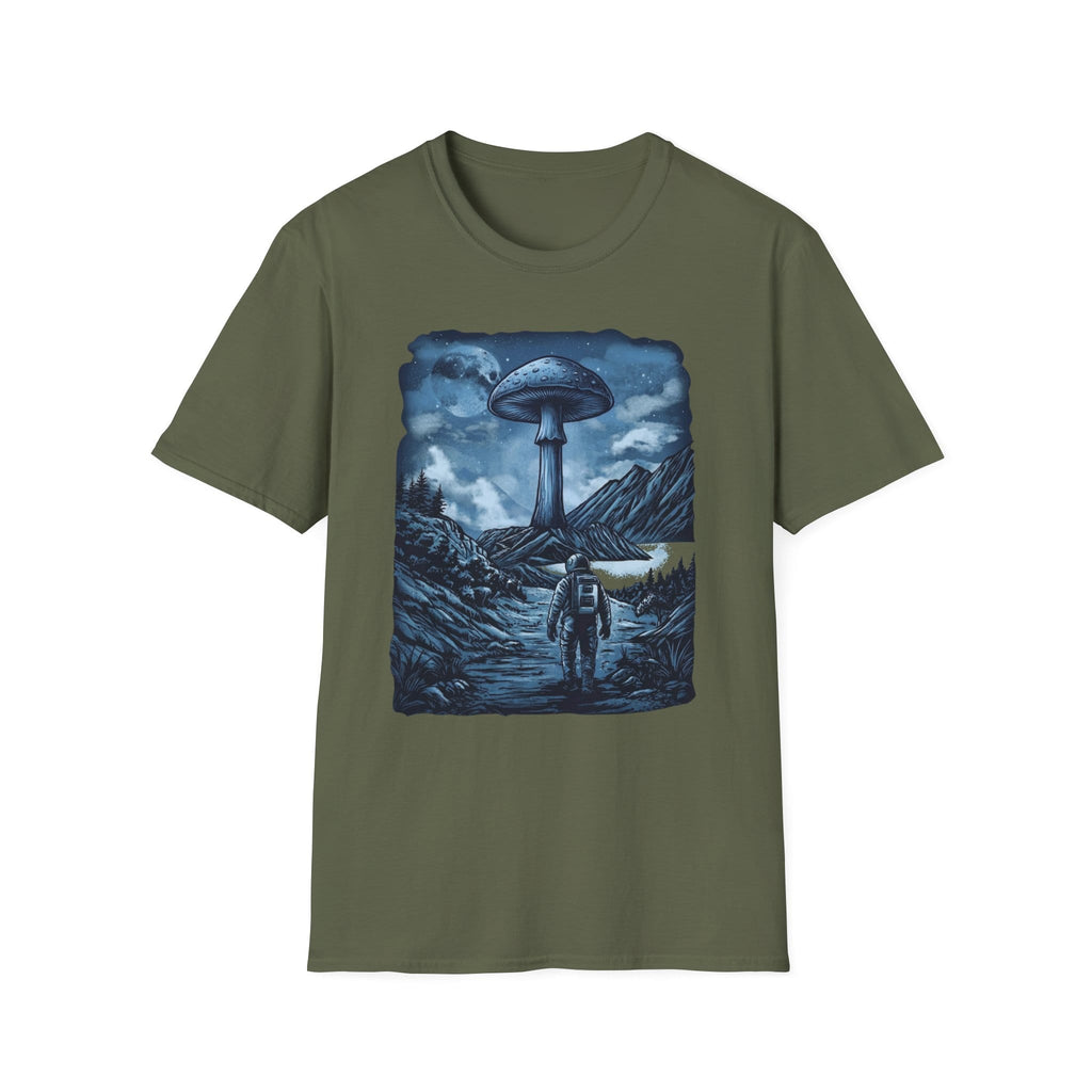 Printify T-Shirt Interplanetary Mushroom T-Shirt Mushroom Magic Mushroom T-Shirt