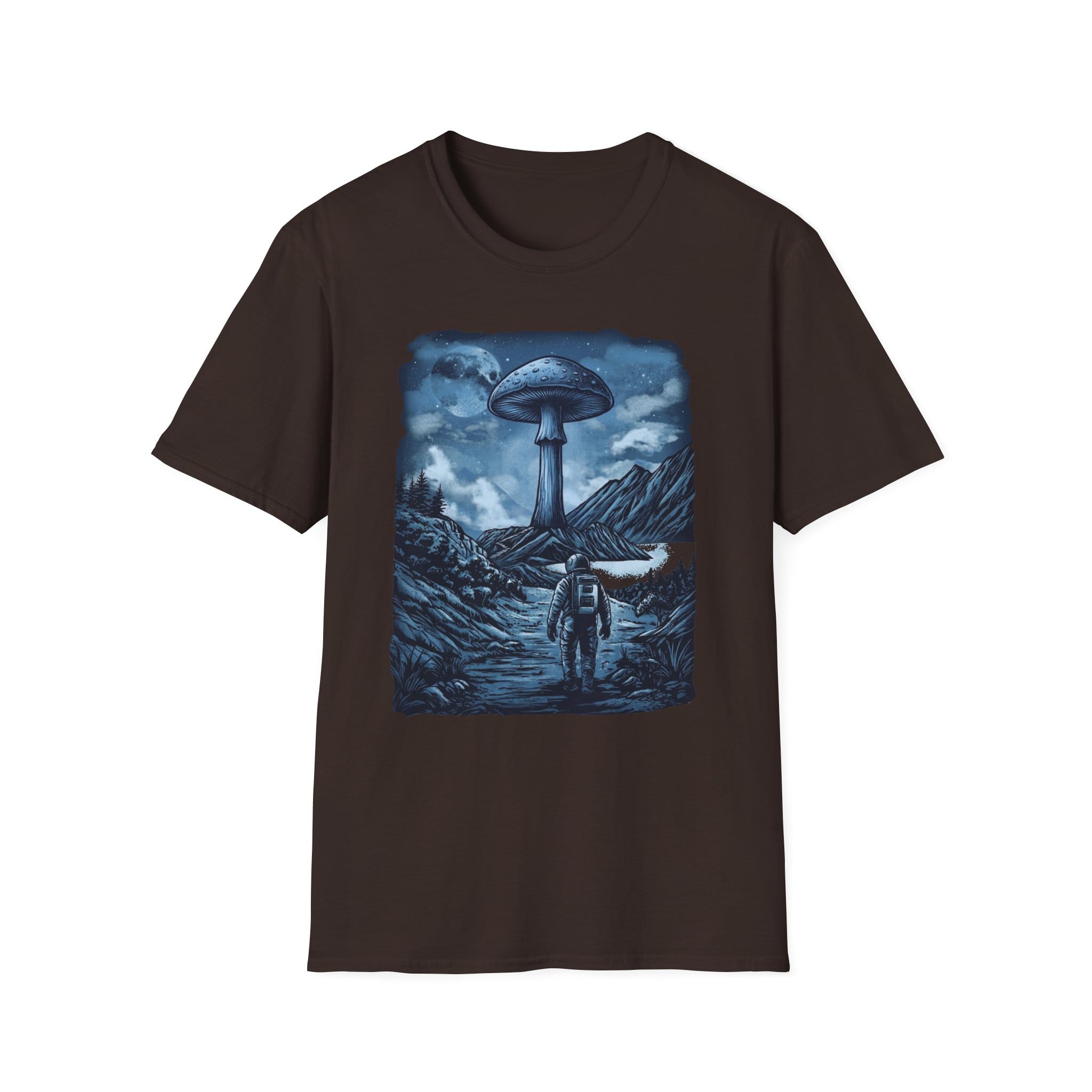 Printify T-Shirt Interplanetary Mushroom T-Shirt Mushroom Magic Mushroom T-Shirt
