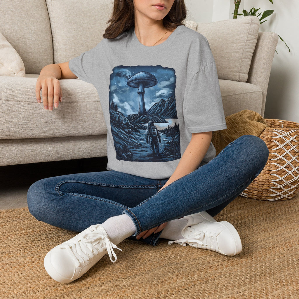 Printify T-Shirt Interplanetary Mushroom T-Shirt Mushroom Magic Mushroom T-Shirt