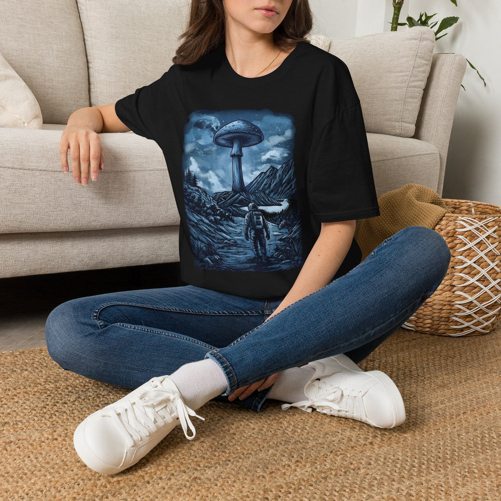 Printify T-Shirt Interplanetary Mushroom T-Shirt Mushroom Magic Mushroom T-Shirt