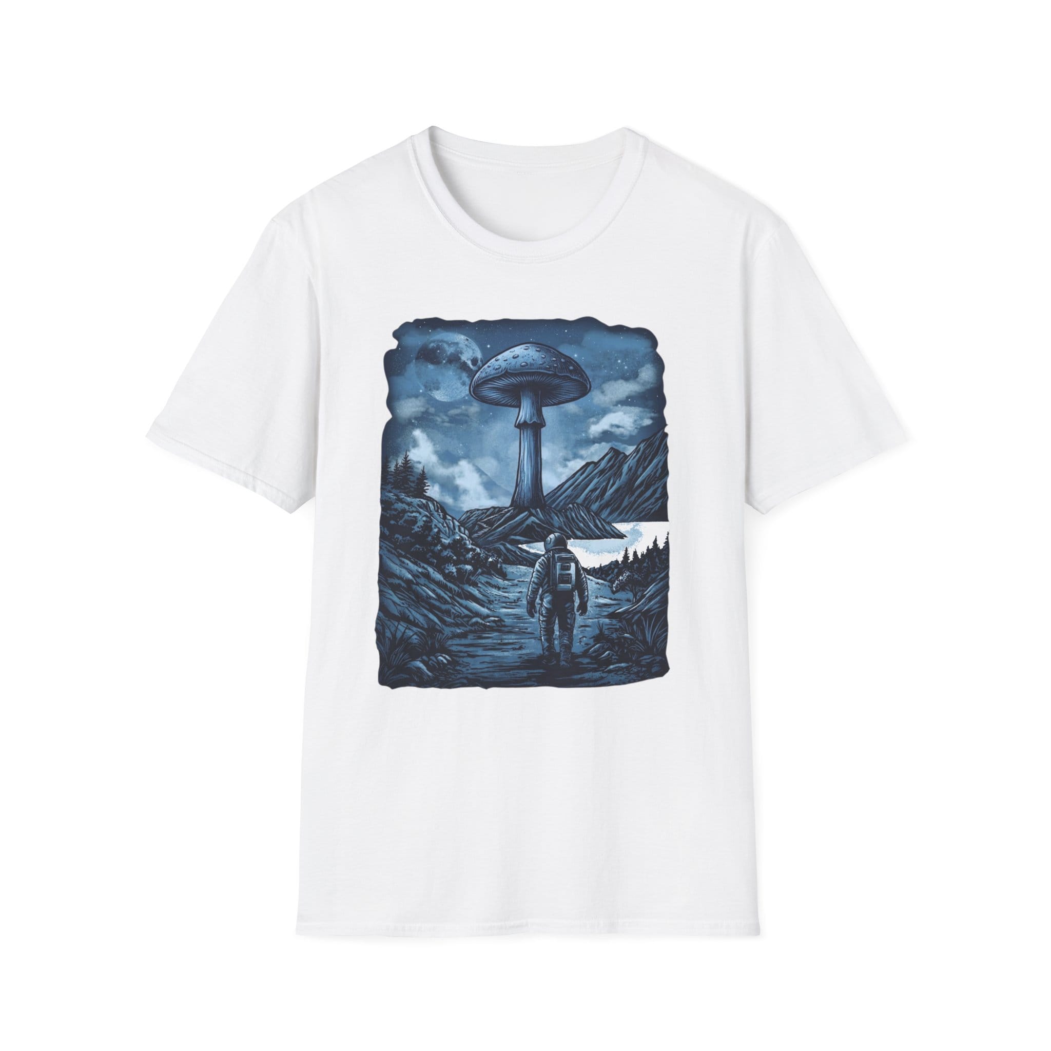 Printify T-Shirt Interplanetary Mushroom T-Shirt Mushroom Magic Mushroom T-Shirt