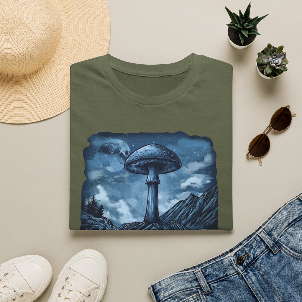 Printify T-Shirt Interplanetary Mushroom T-Shirt Mushroom Magic Mushroom T-Shirt