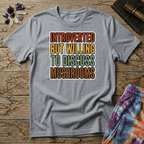 Printify T-Shirt Introverted But Willing To Discuss Mushrooms T-Shirt Mushroom Magic Mushroom T-Shirt