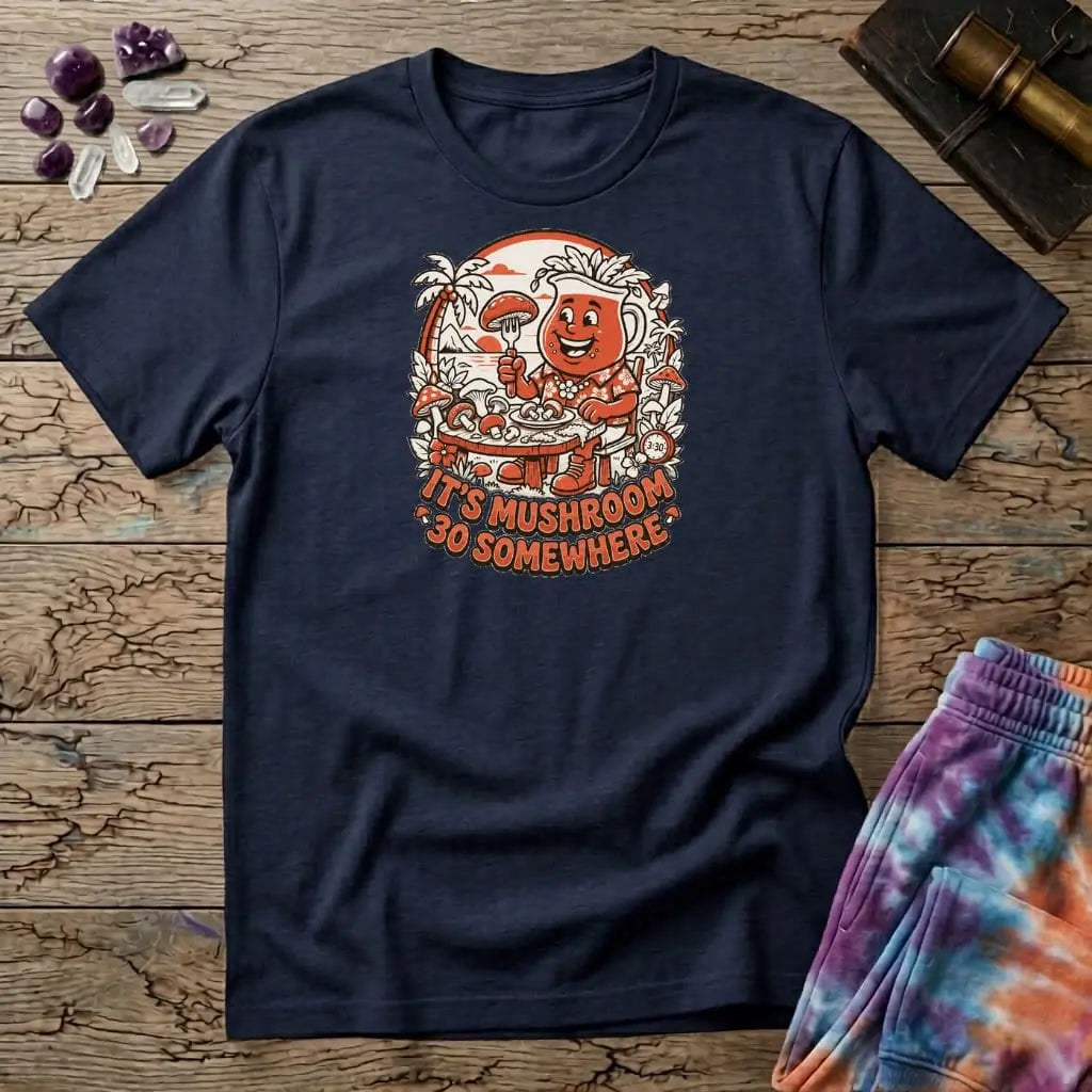 Printify T-Shirt It's Mushroom 30 Somewhere T-Shirt Mushroom Magic Mushroom T-Shirt