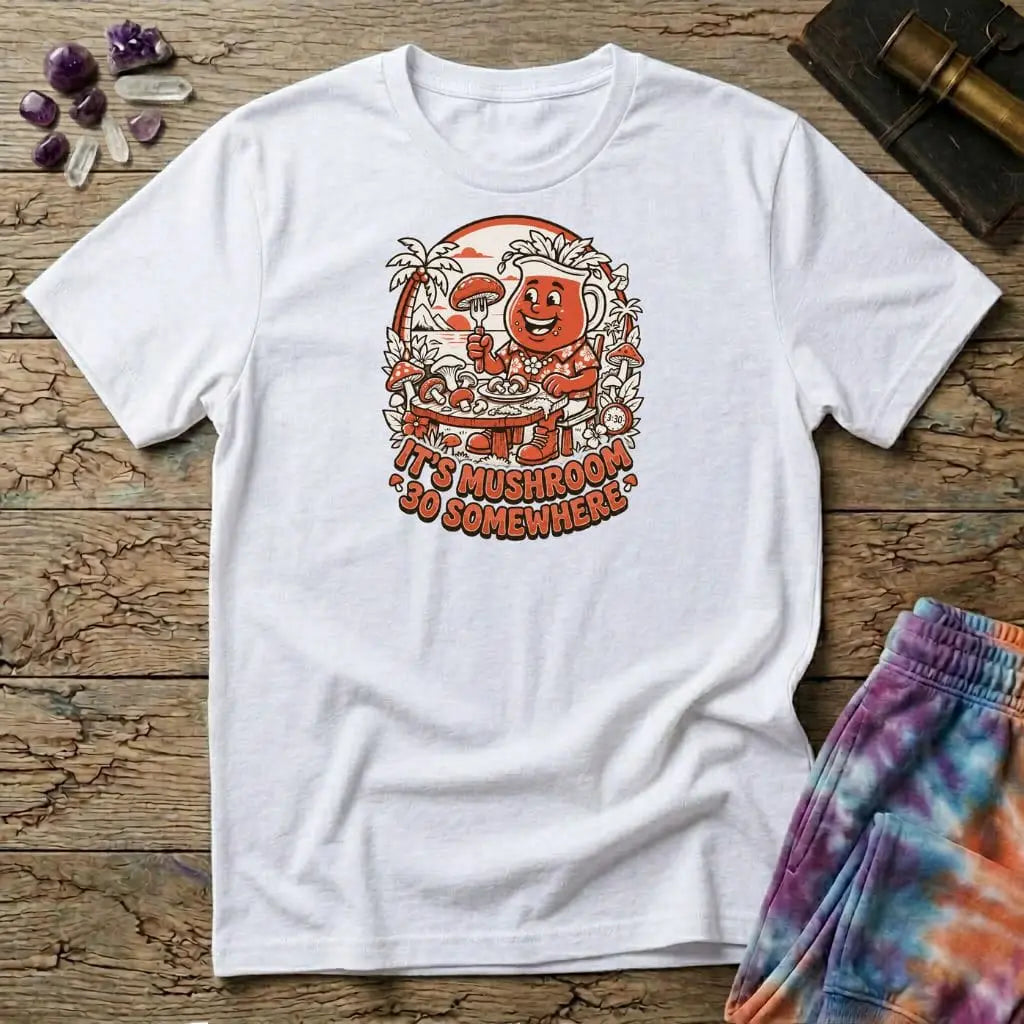 Printify T-Shirt It's Mushroom 30 Somewhere T-Shirt Mushroom Magic Mushroom T-Shirt
