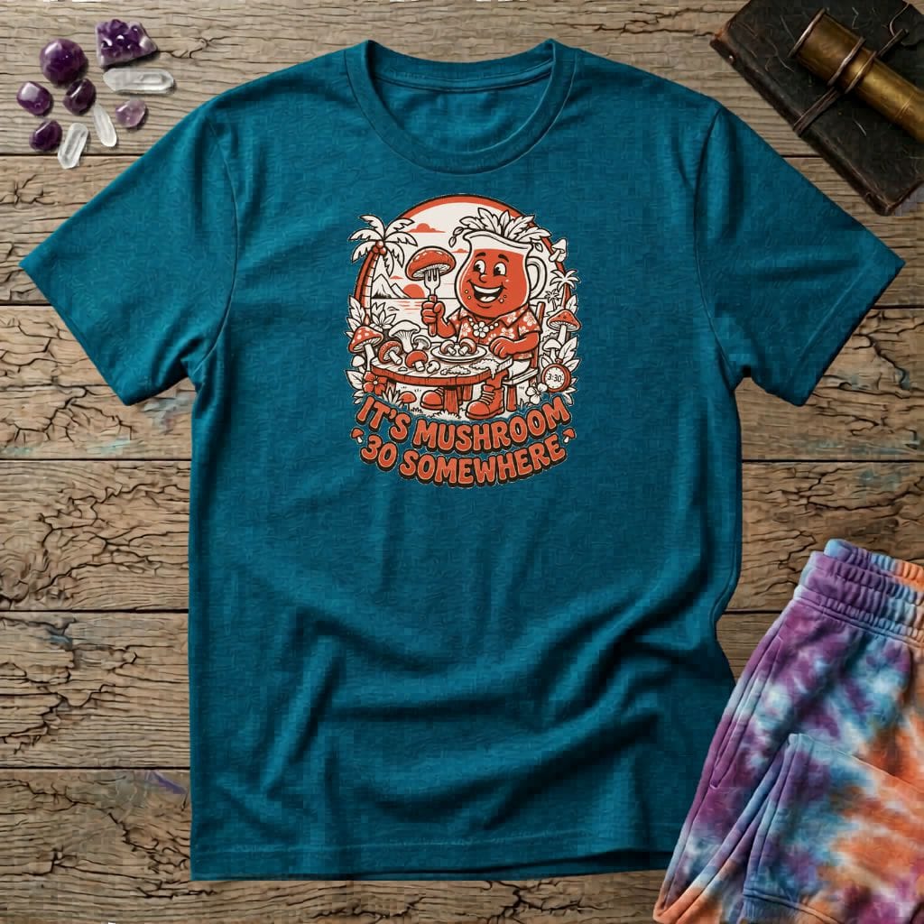 Printify T-Shirt It's Mushroom 30 Somewhere T-Shirt Mushroom Magic Mushroom T-Shirt