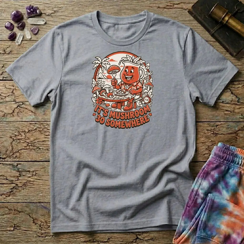 Printify T-Shirt It's Mushroom 30 Somewhere T-Shirt Mushroom Magic Mushroom T-Shirt