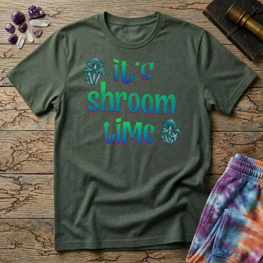Printify T-Shirt It's Shroom Time Mushroom T-Shirt Mushroom Magic Mushroom T-Shirt