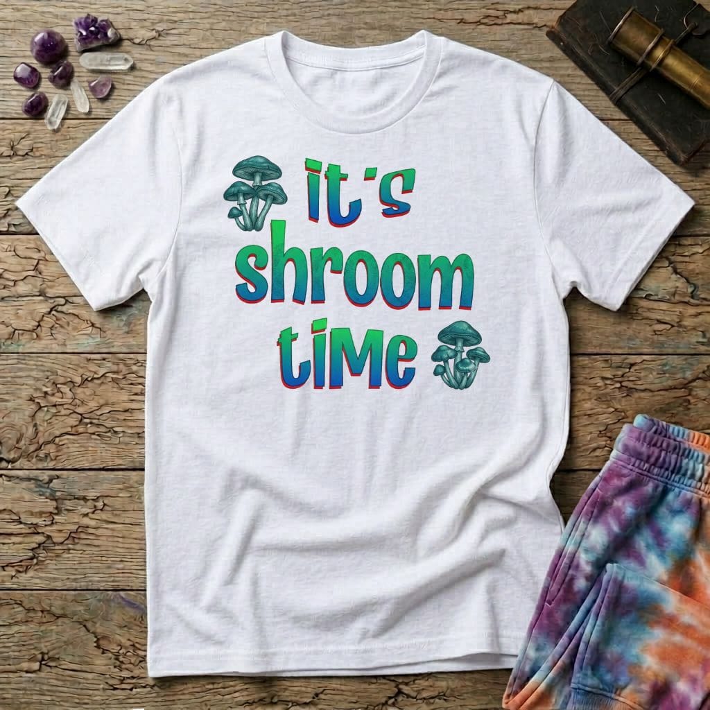 Printify T-Shirt It's Shroom Time Mushroom T-Shirt Mushroom Magic Mushroom T-Shirt