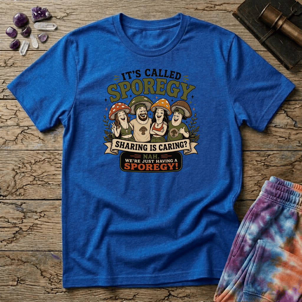 Printify T-Shirt Its Called Sporegy Too T-Shirt Mushroom Magic Mushroom T-Shirt
