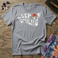 Printify T-Shirt Keep On Smiling Mushroom T-Shirt Mushroom Magic Mushroom T-Shirt