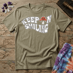 Printify T-Shirt Keep On Smiling Mushroom T-Shirt Mushroom Magic Mushroom T-Shirt