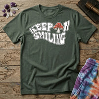 Printify T-Shirt Keep On Smiling Mushroom T-Shirt Mushroom Magic Mushroom T-Shirt