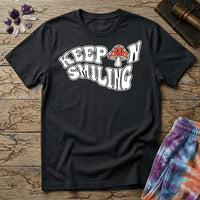 Printify T-Shirt Keep On Smiling Mushroom T-Shirt Mushroom Magic Mushroom T-Shirt