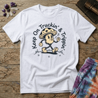 Printify T-Shirt Keep On Truckin & Trippin Mushroom T-Shirt Mushroom Magic Mushroom T-Shirt