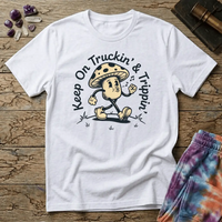Printify T-Shirt Keep On Truckin & Trippin Mushroom T-Shirt Mushroom Magic Mushroom T-Shirt