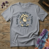 Printify T-Shirt Keep On Truckin & Trippin Mushroom T-Shirt Mushroom Magic Mushroom T-Shirt