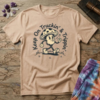 Printify T-Shirt Keep On Truckin & Trippin Mushroom T-Shirt Mushroom Magic Mushroom T-Shirt
