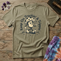 Printify T-Shirt Keep On Truckin & Trippin Mushroom T-Shirt Mushroom Magic Mushroom T-Shirt