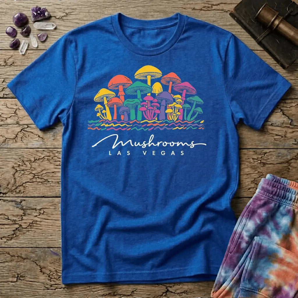 Printify T-Shirt Las Vegas Mushroom Mirage T-Shirt Mushroom Magic Mushroom T-Shirt