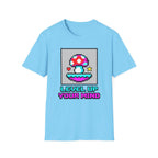 Printify T-Shirt Level Up Your Mind Mushroom T-Shirt Mushroom Magic Mushroom T-Shirt