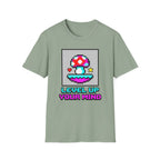 Printify T-Shirt Level Up Your Mind Mushroom T-Shirt Mushroom Magic Mushroom T-Shirt