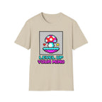 Printify T-Shirt Level Up Your Mind Mushroom T-Shirt Mushroom Magic Mushroom T-Shirt