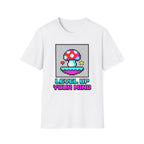 Printify T-Shirt Level Up Your Mind Mushroom T-Shirt Mushroom Magic Mushroom T-Shirt