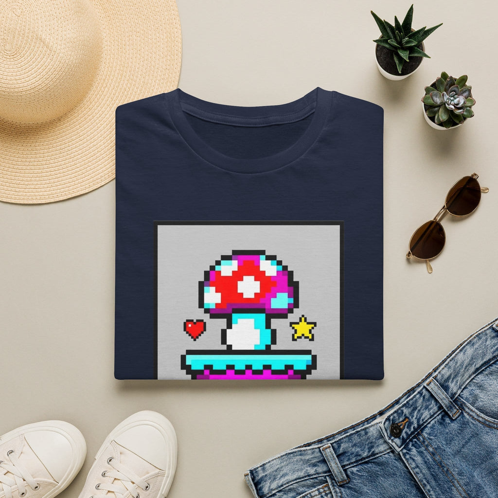 Printify T-Shirt Level Up Your Mind Mushroom T-Shirt Mushroom Magic Mushroom T-Shirt