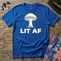 Printify T-Shirt Lit AF Mushroom T-Shirt Mushroom Magic Mushroom T-Shirt